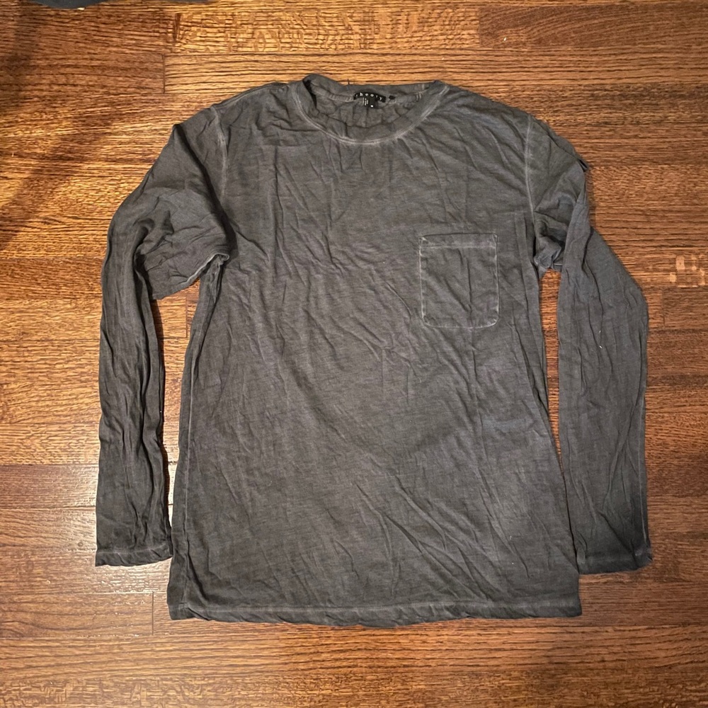 Theory Men’s Med Long Sleeve Crew 100% Pima Cotton
